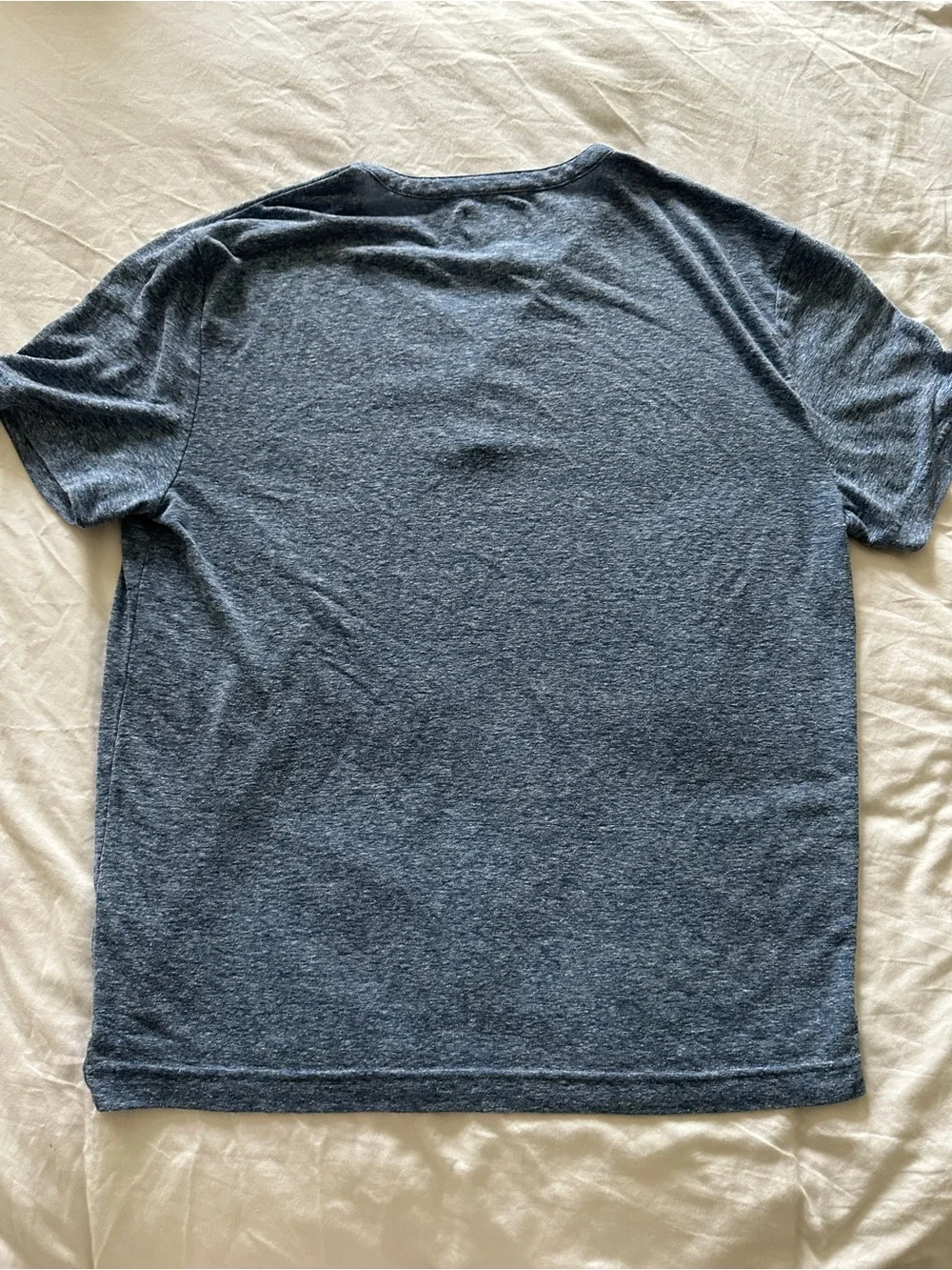 Banana Republic Heather Navy Short-Sleeve Henley